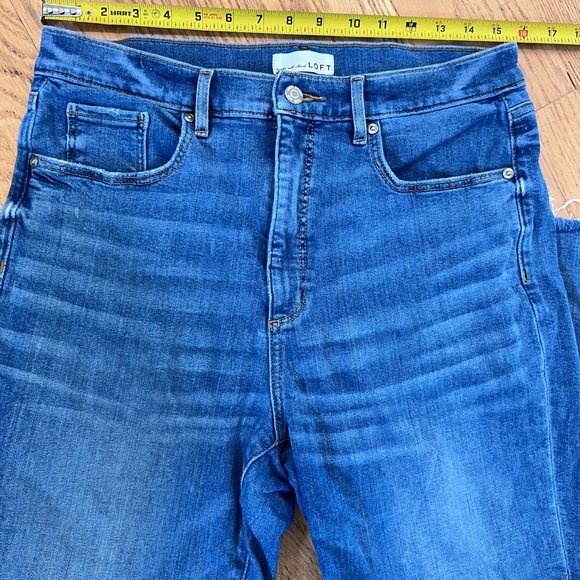 Ladies Size 31 / 12 LOFT Women's Skinny Jeans in Deep Blue GUC - Picture 4 of 6